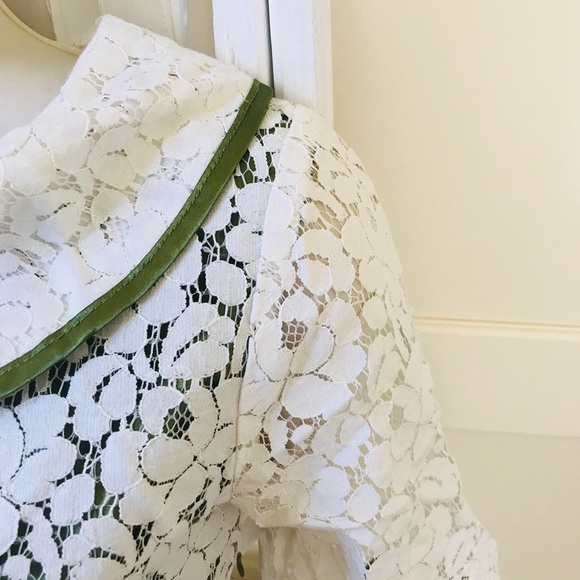 White Lace 3/4 Sleeve Top - Picture 3 of 7